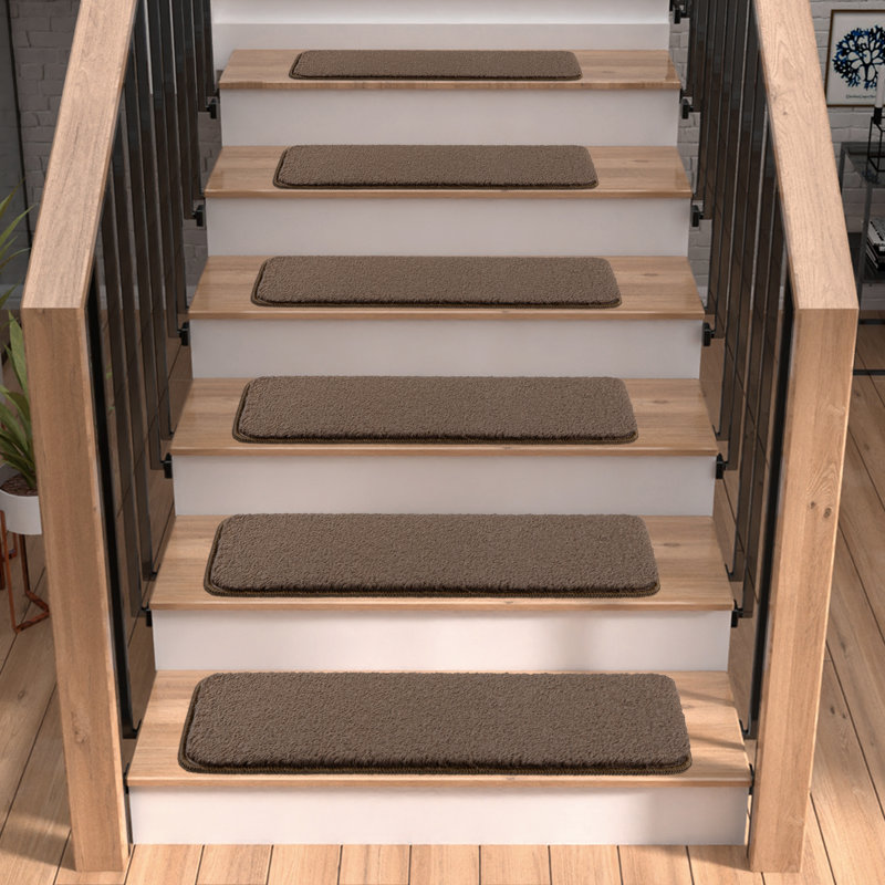Latitude Run soft nonslip solid stair treads, grey, 9" x26" & Reviews